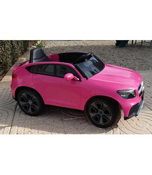 MERCEDES-GLC COUPE ROSA 12V, ASIENTO POLIPIEL, 4 MOTORES, 1-5 años -  INDA220-LEG6951251